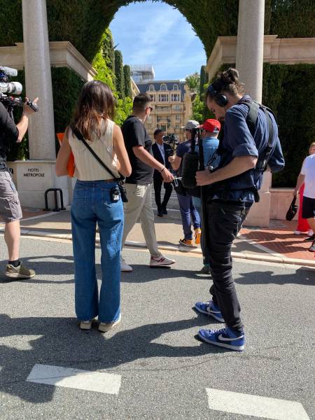 Tournage télé pour Reservoir Prod avec nos équipes locales à Monaco 